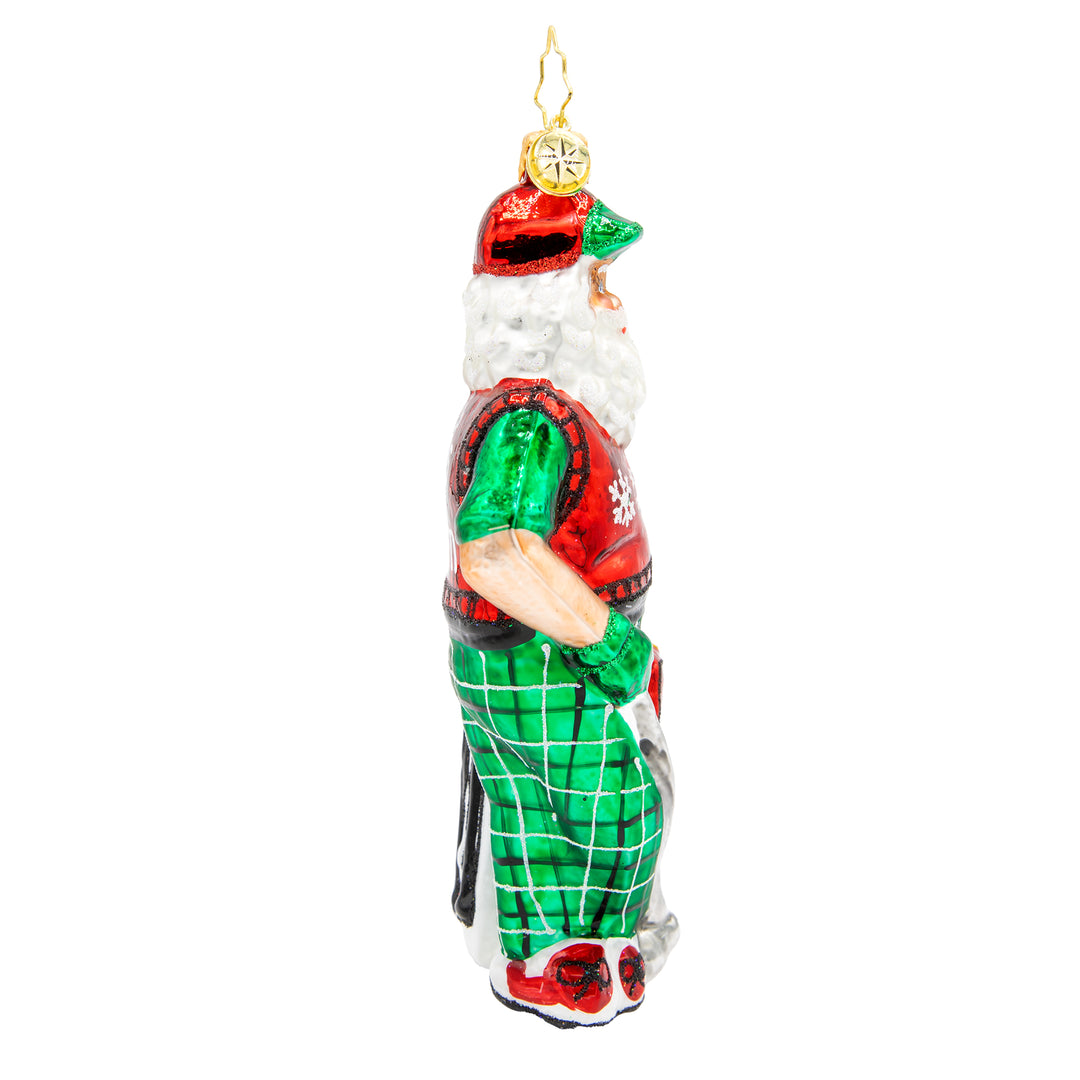 Jolly Golfer Santa Personalized