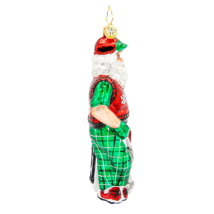 Jolly Golfer Santa Personalized