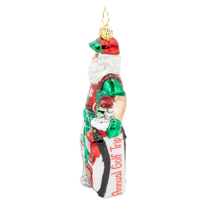 Jolly Golfer Santa Personalized
