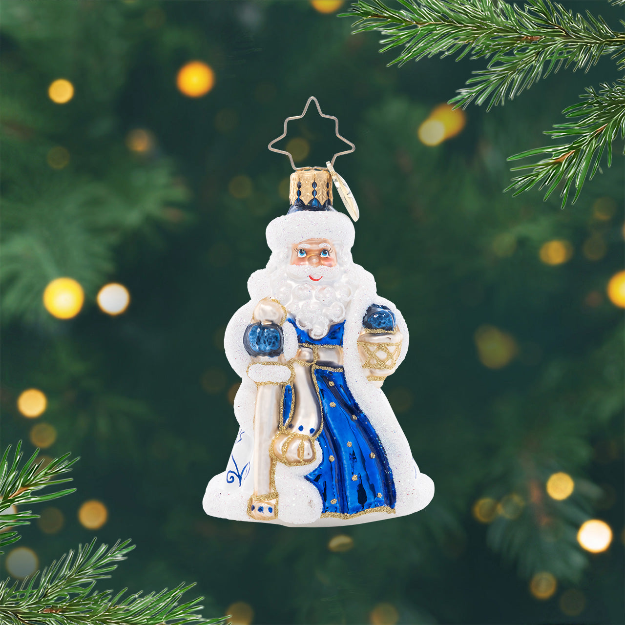 Cheerful Chinoiserie Santa Gem – Christopher Radko