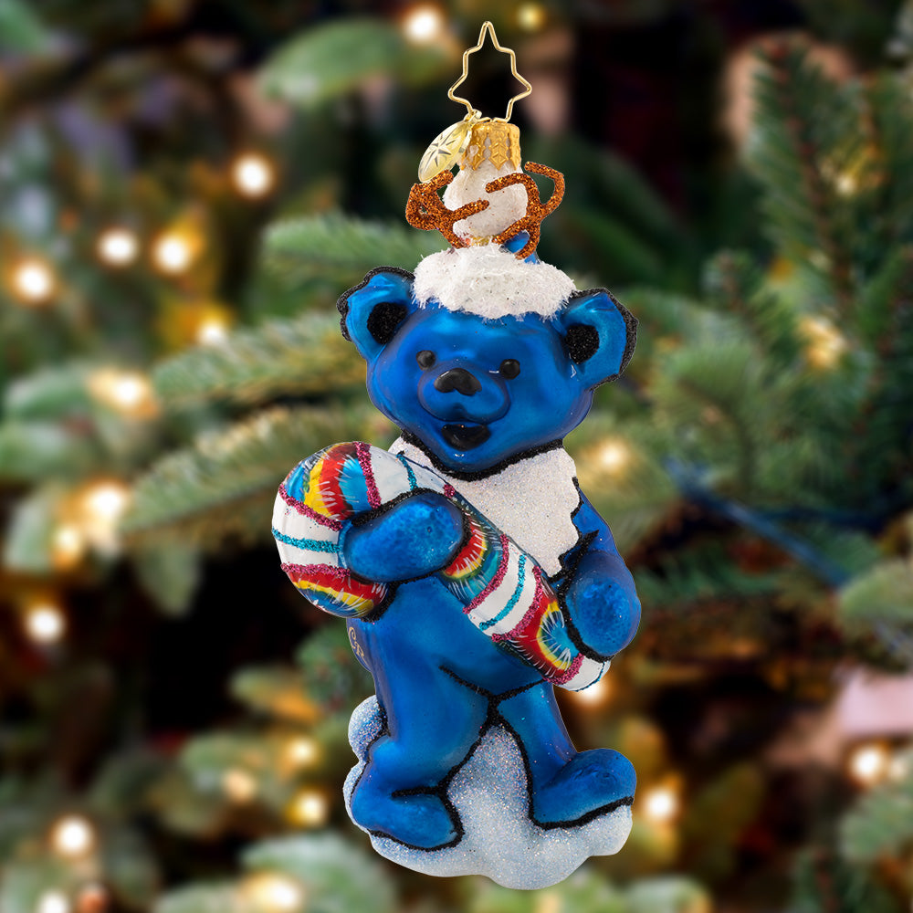 Christopher Radko Grateful Dead Pumped for The Party Dancing Bear Ornament