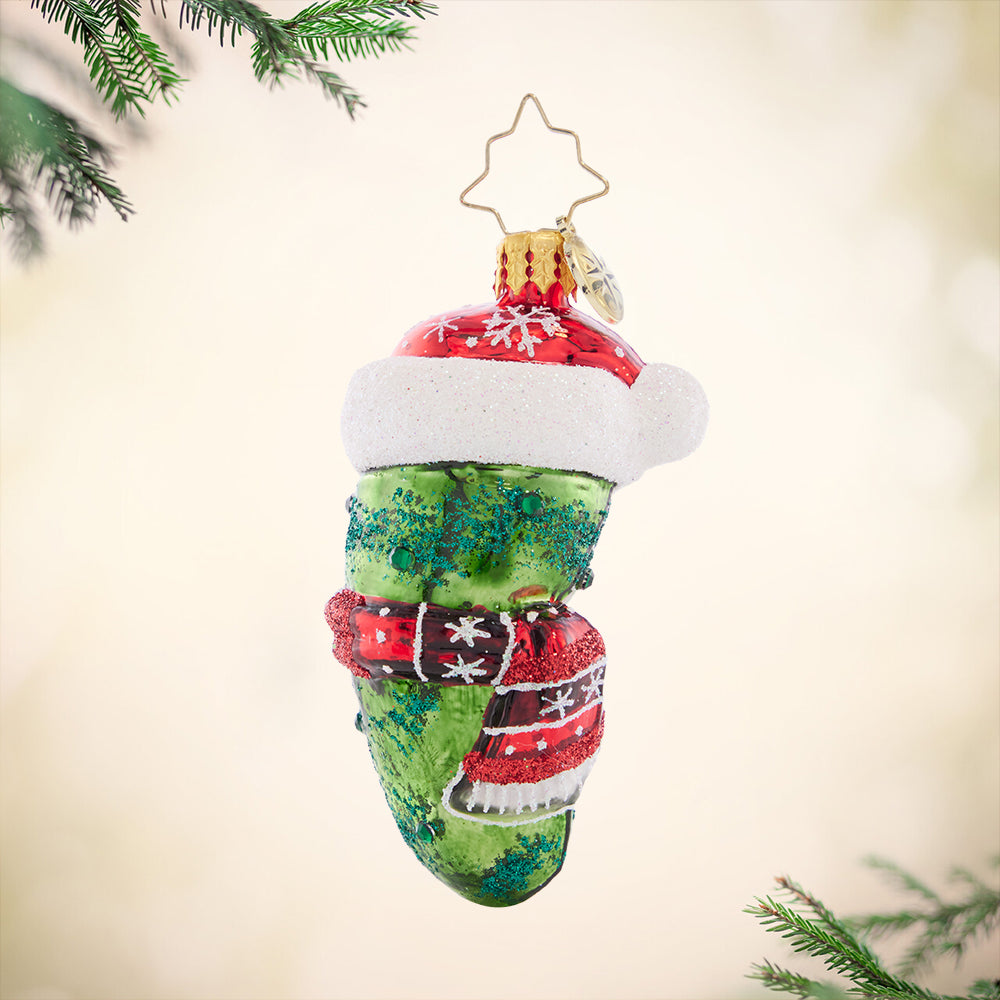 Chilly Christmas Pickle Gem – Christopher Radko