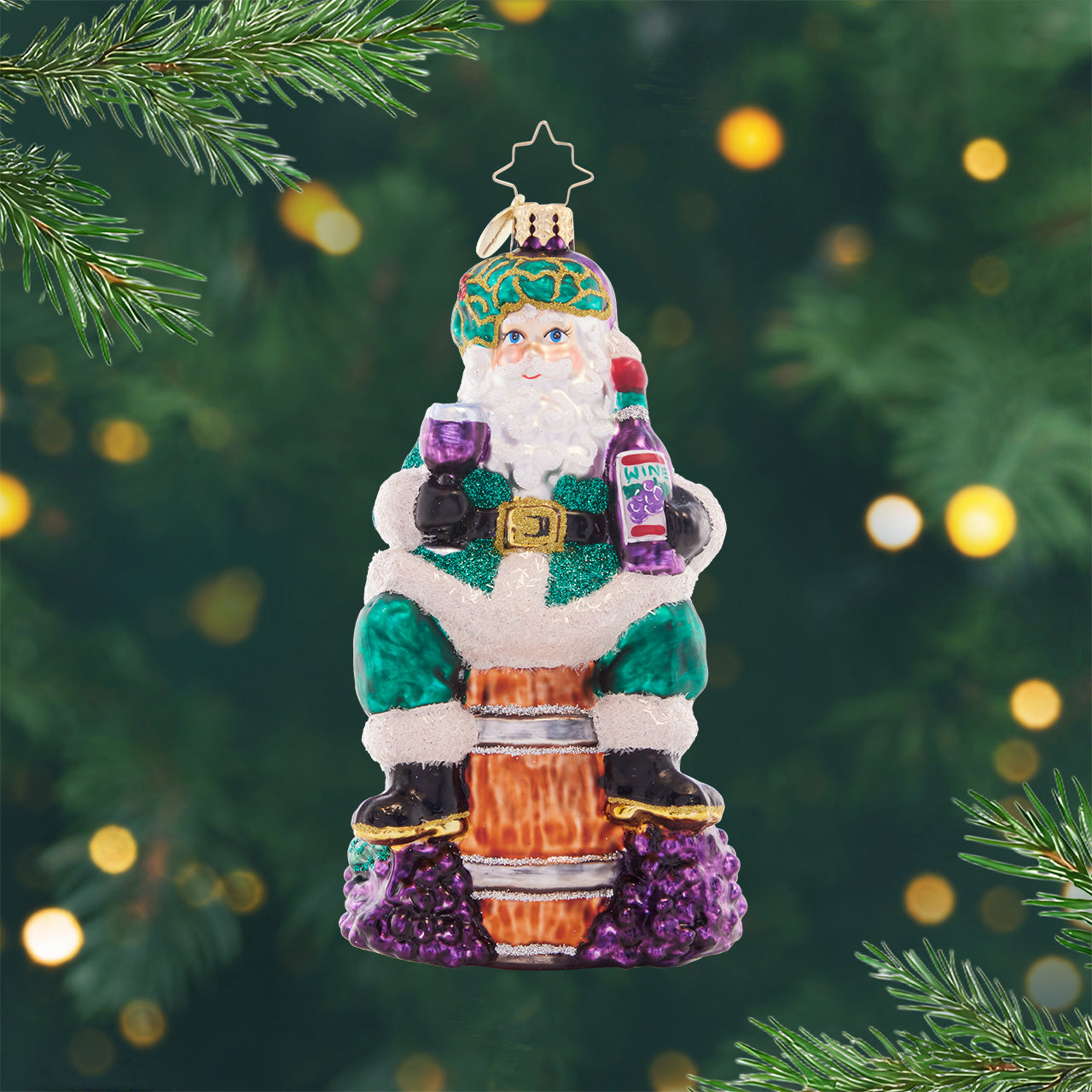Time for Fine Wine Santa – Christopher Radko