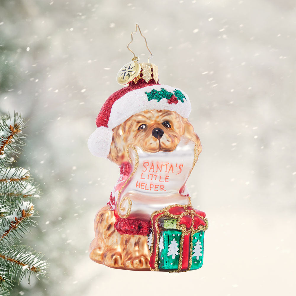 Festive Furry Friend Gem – Christopher Radko