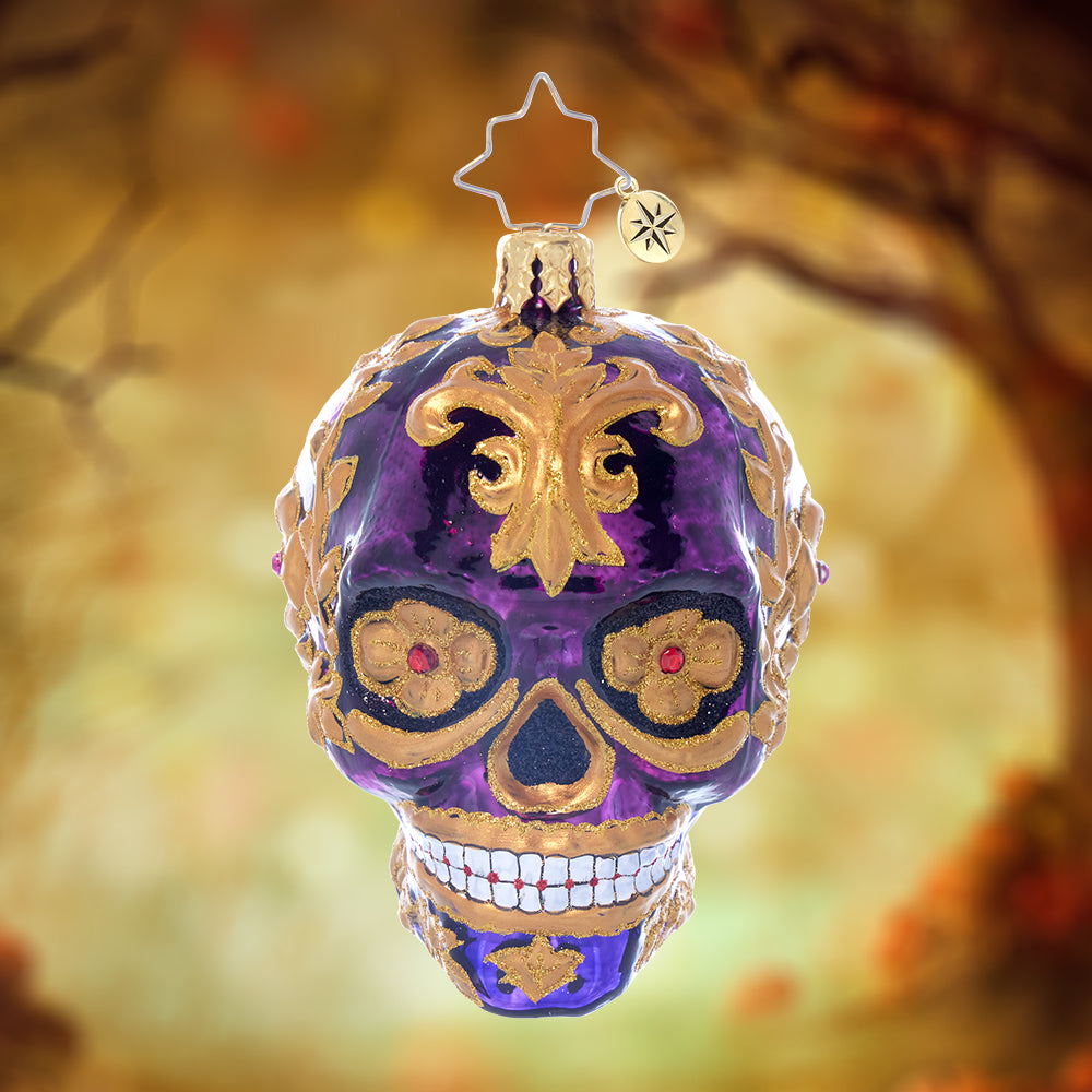 Festive Filigree Calavera Gem – Christopher Radko