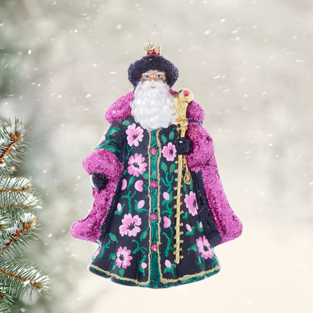 サンタマリア様 Midnight Blossom St. Nick – Christopher Radko