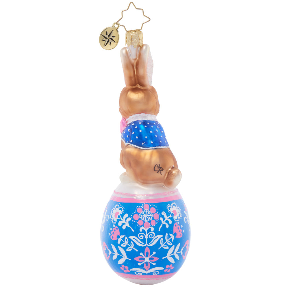 bunny easter egg ornament