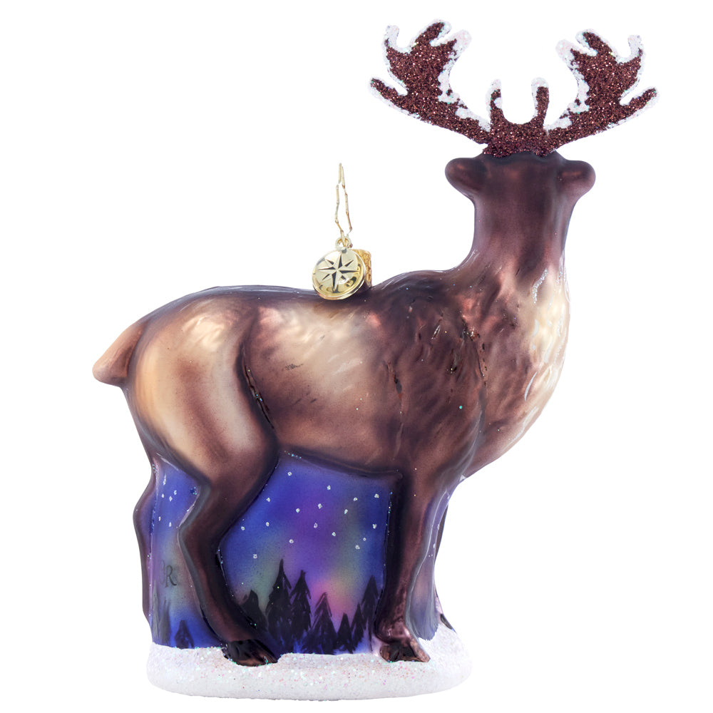 Back image - Twilight Reindeer Elegance - (Reindeer ornament)