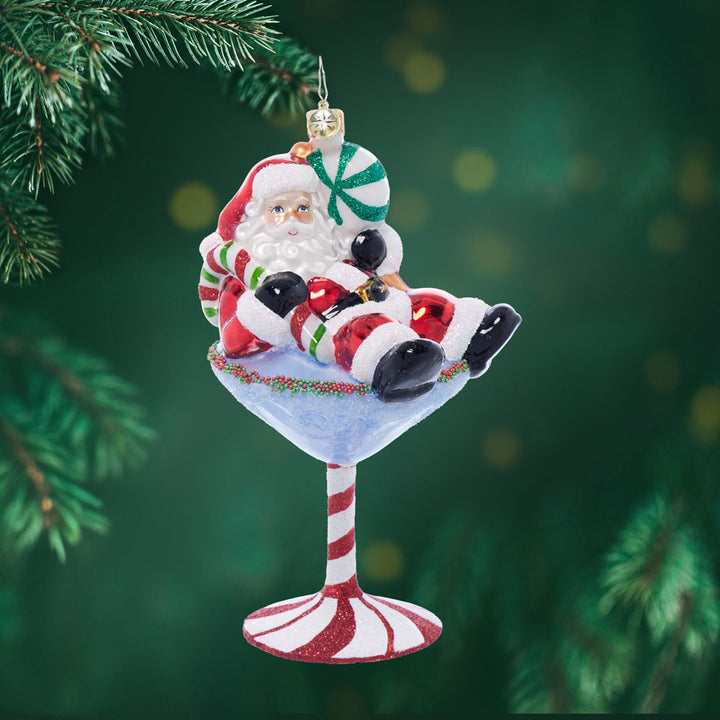 Front image - Santa-tini - (Santa ornament)