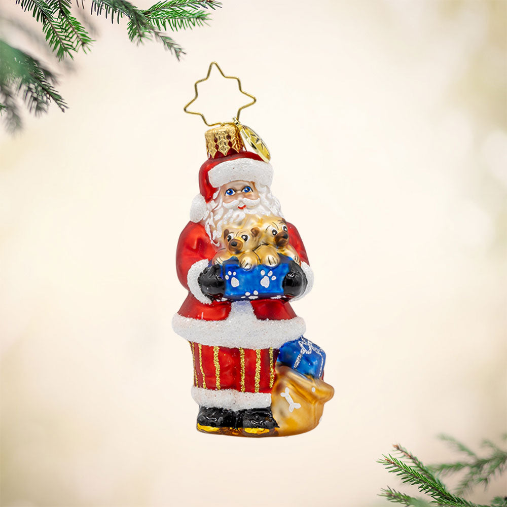Santas Pug-palooza Gem – Christopher Radko