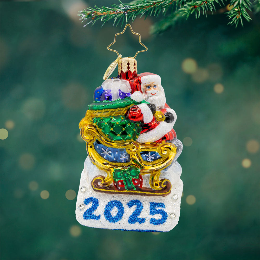 Rooftop Parking Santa 2025 Gem – Christopher Radko