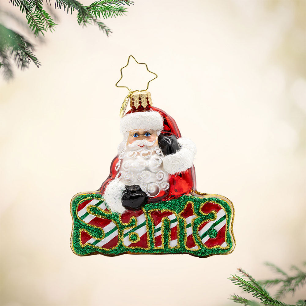 What's in A Name Santa Gem – Christopher Radko