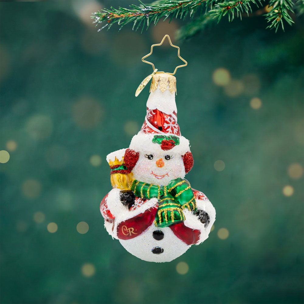 Swept Up Snowman Gem – Christopher Radko