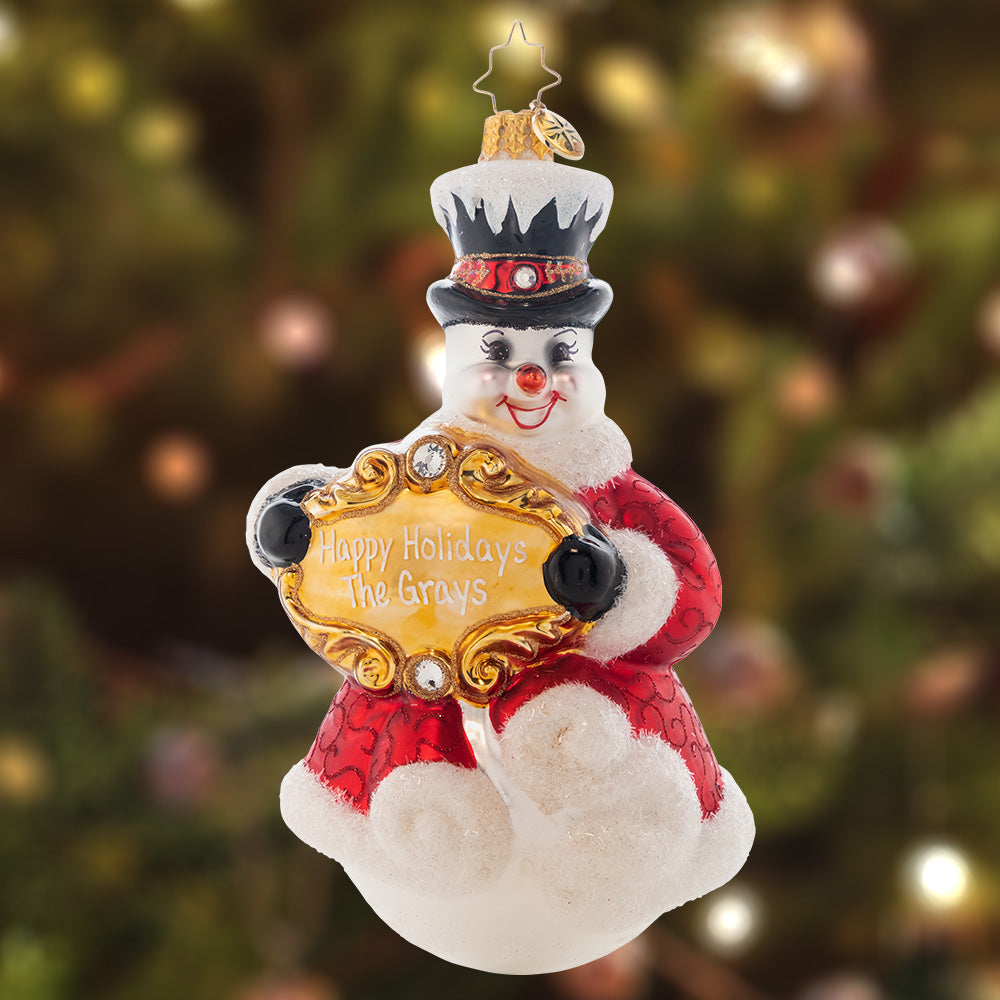 Frosty Friend Personalized – Christopher Radko