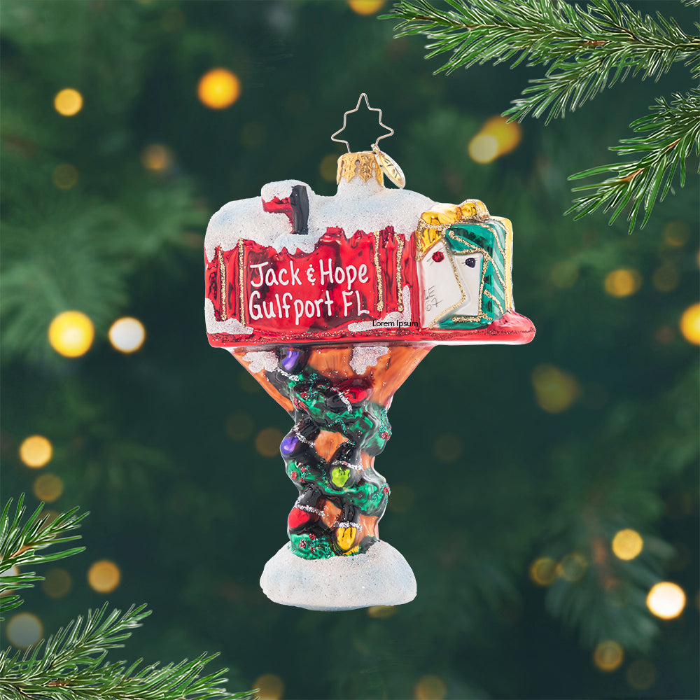 Holly-day Mail Personalized – Christopher Radko