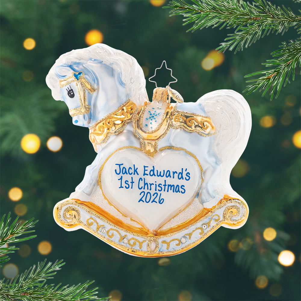 Baby's First Christmas Foal Personalized – Christopher Radko
