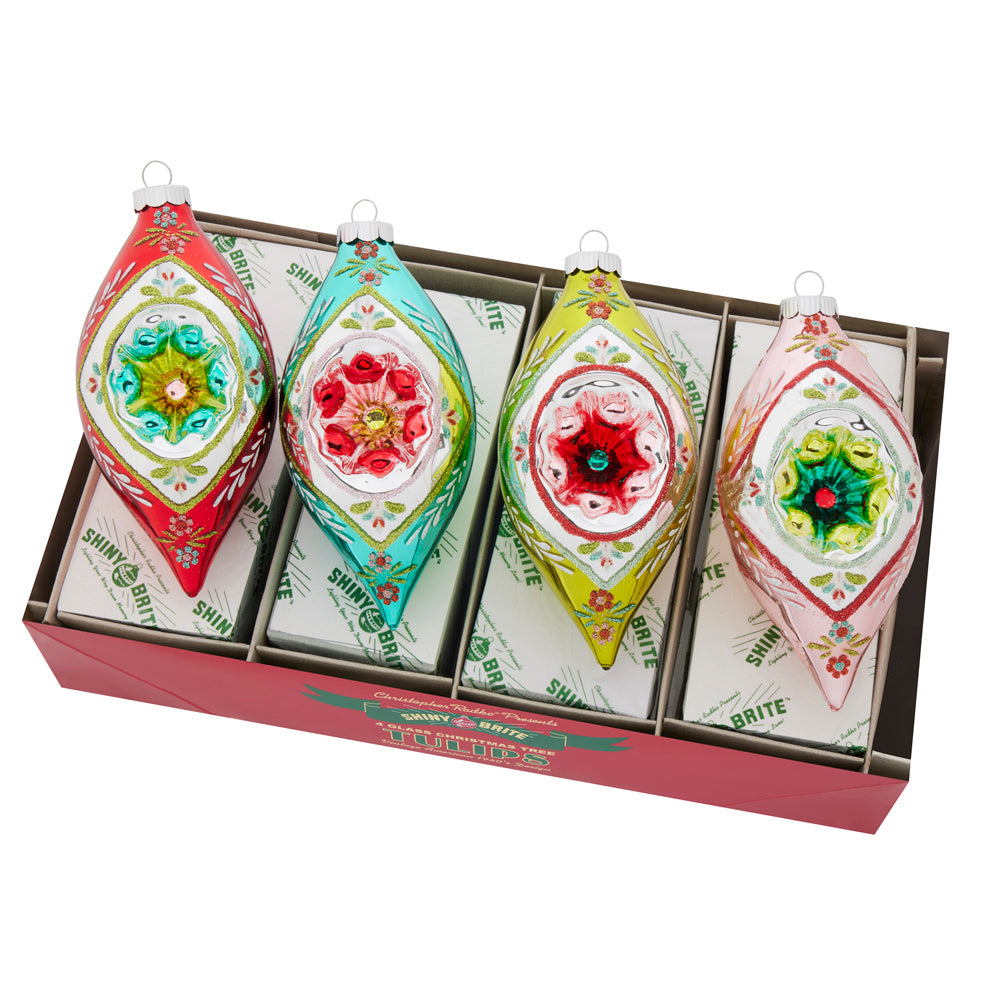 FESTIVE FETE 4 COUNT 7" REFLECTOR TULIPS - 2024