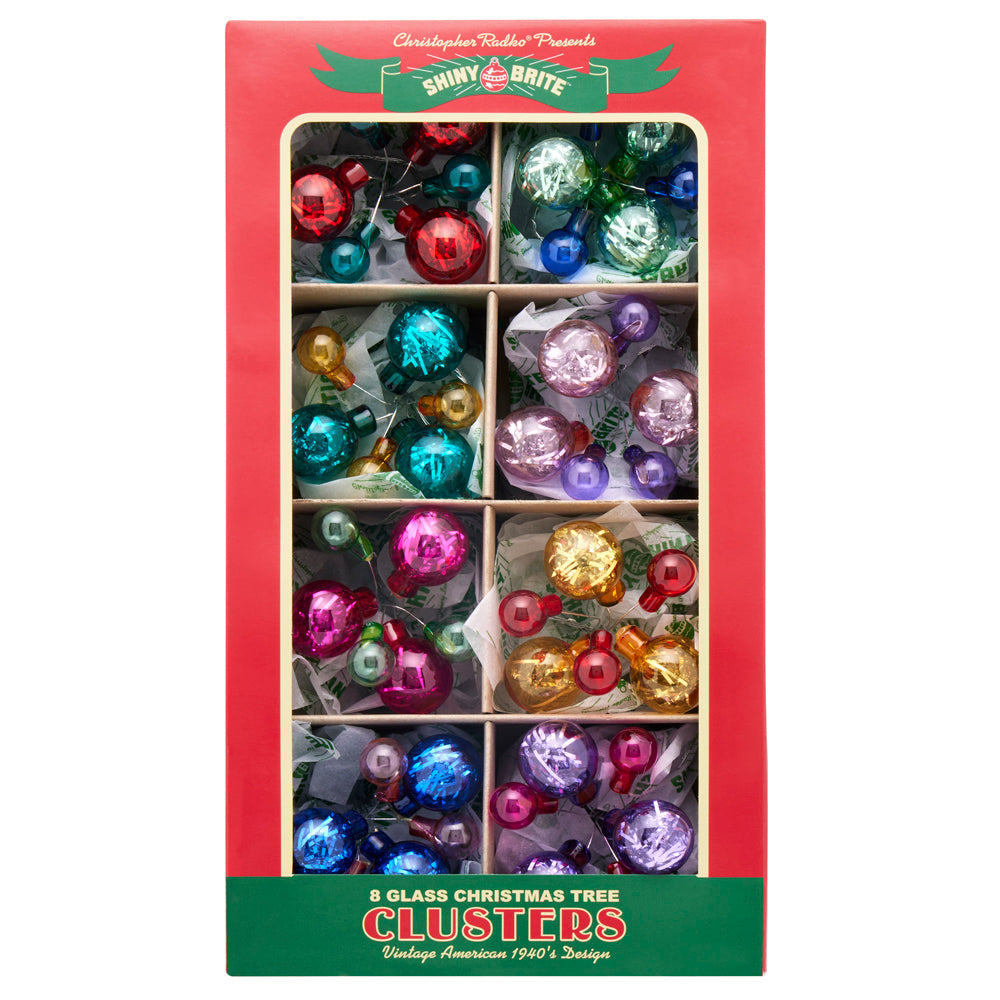 VIVID VINTAGE 8 COUNT 6PC 1" & .5" CLUSTERS