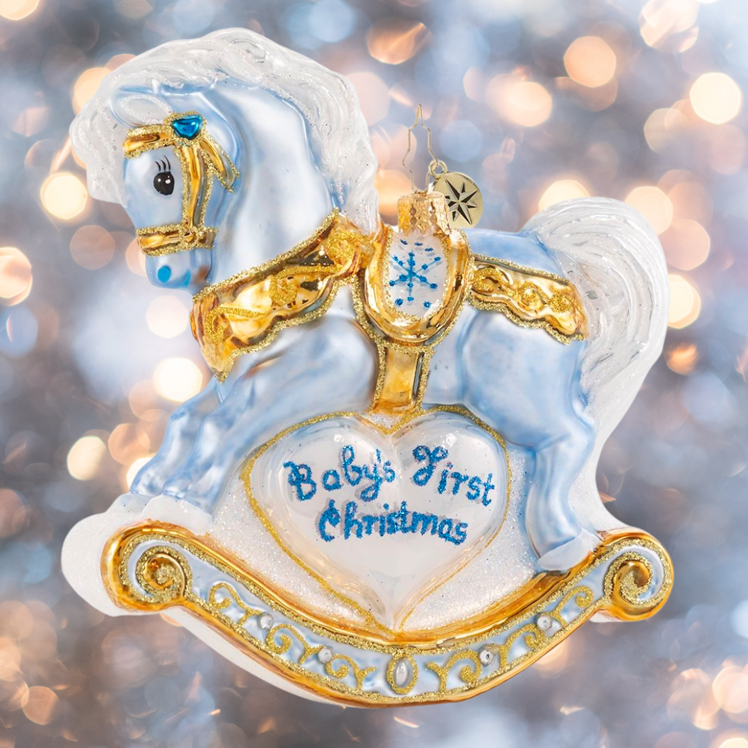 Christopher Radko Baby s First Christmas Foal Ornament