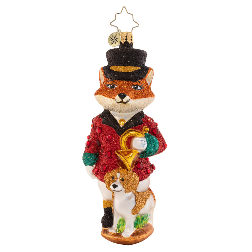 Front - Ornament Description - Festive Fox: This sly fox is looking especially stylish in a red suit coat and top hat – the perfect attire for a holiday soirée.