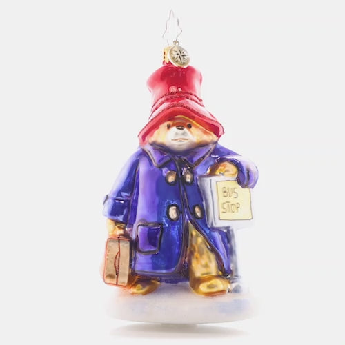 Video - Ornament Description - One-Way Ticket to Paddington™ - Who doesn't want to be home for the holidays? Make the trip alongside Paddington™ as we reconnect with family and friends this holiday season in the spirit of togetherness. This video shows the ornament slowly spinning. 