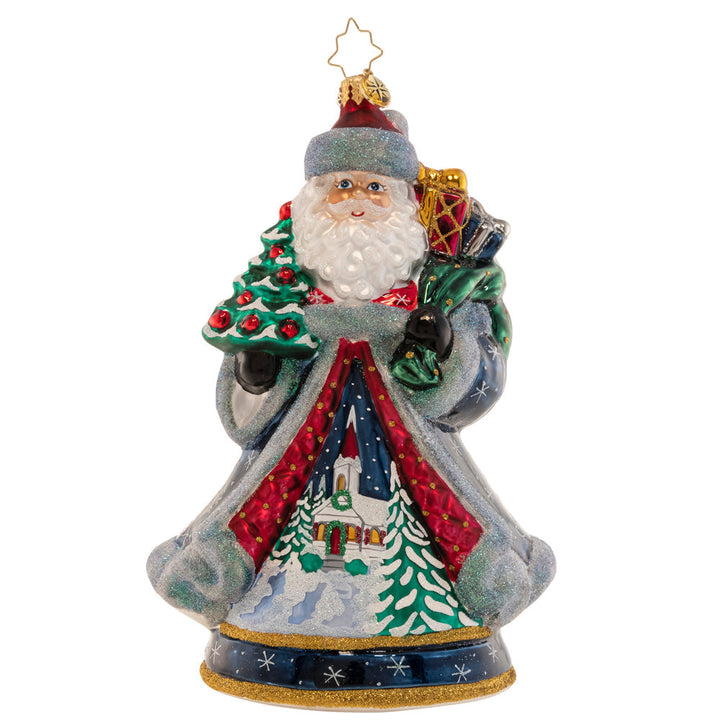 Santa’s Snowy Scene Signed