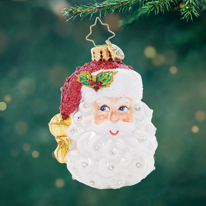 Front image - Sparking Santa Nick Gem - (Santa ornament)