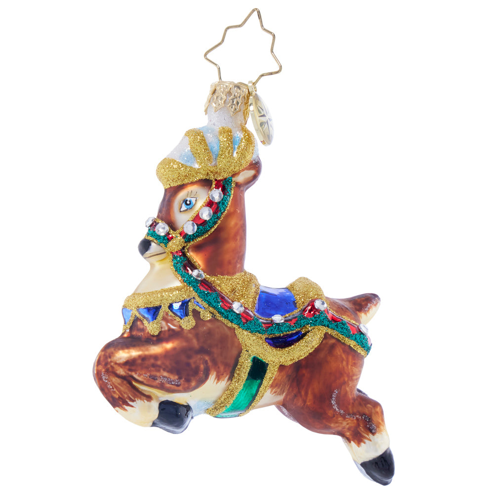 Front image - Take To The Skies Gem - (Reindeer ornament)