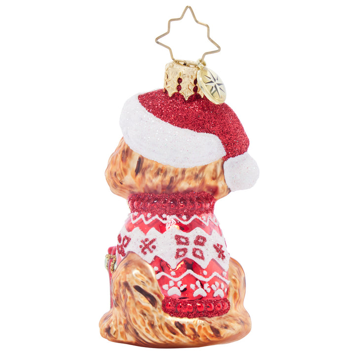Back image - Festive Furry Friend Gem - (Dog ornament)