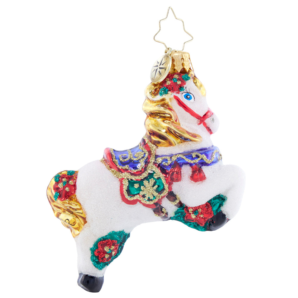 Front image - Carousel Ride Gem - (Carousel horse ornament)