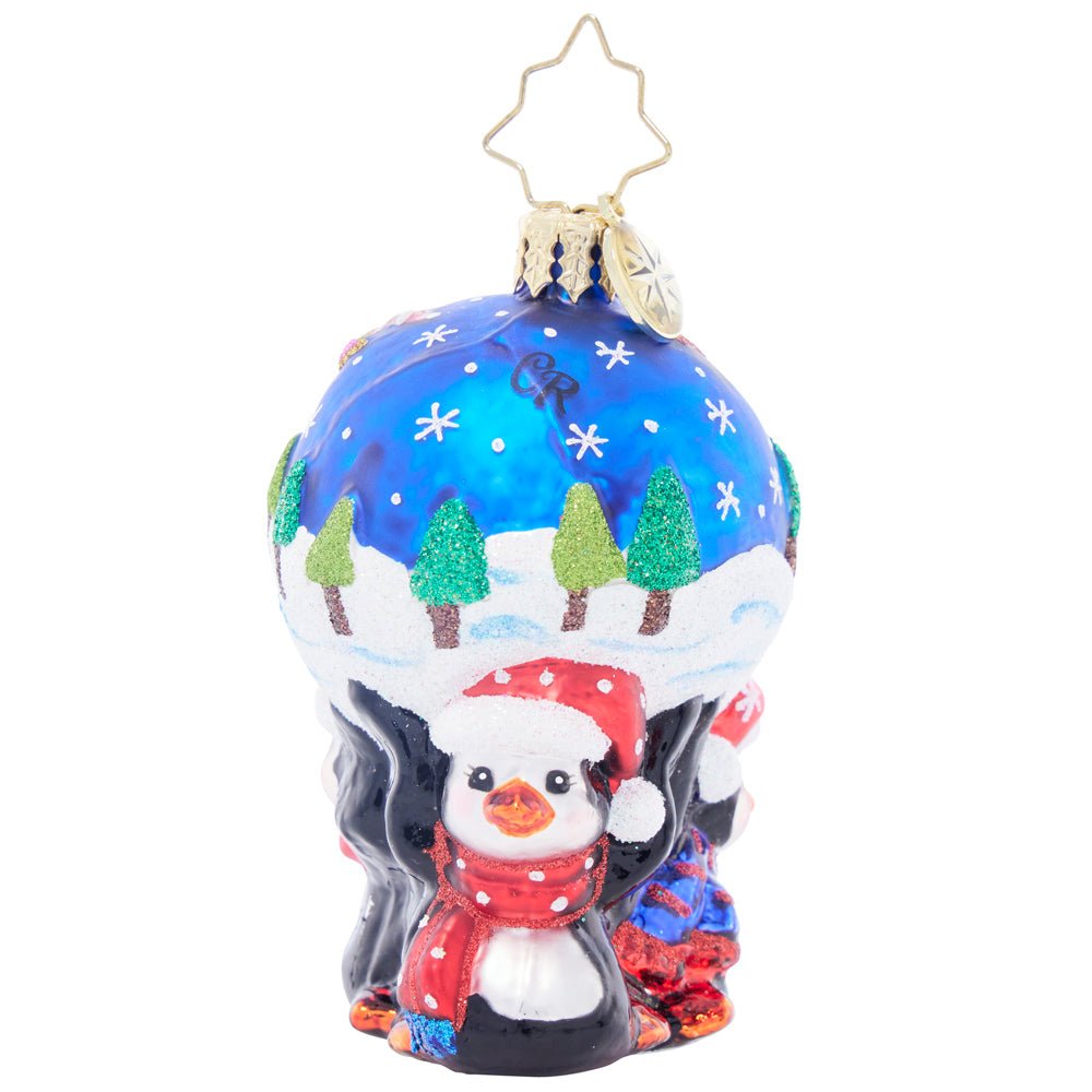 Back image - A Lotta Help From My Friends Gem - (Penguin ornament)