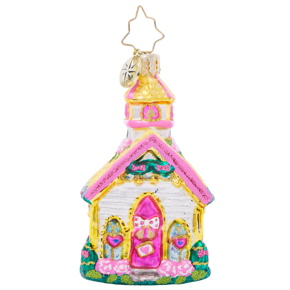 Front image - Charming Wedding Chapel Gem - (Wedding ornament