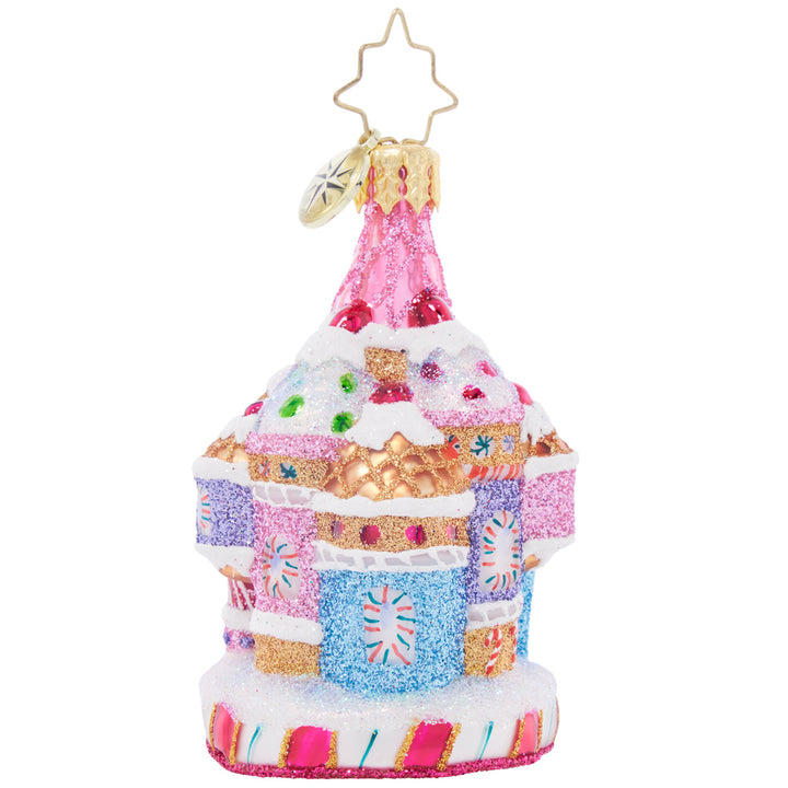 Back image - Candy Cane Castle Gem - (Castle ornament)