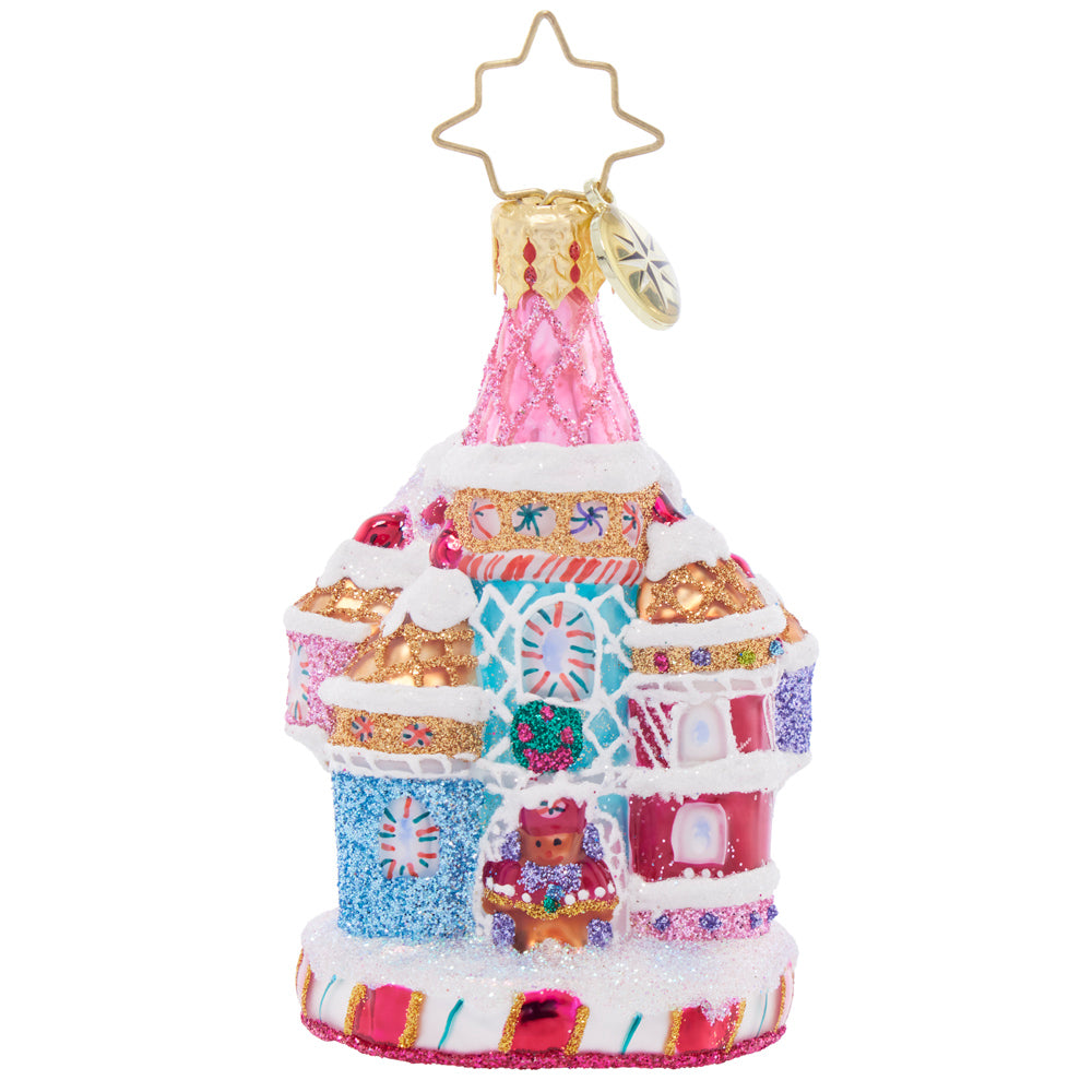 Front image - Candy Cane Castle Gem - (Castle ornament)