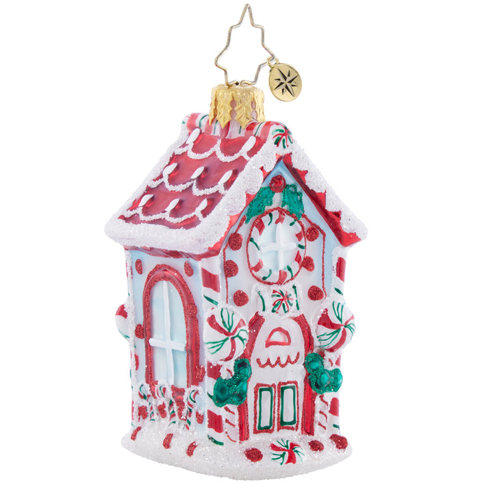 Side image - Candy Cane Chalet Gem - (House ornament)