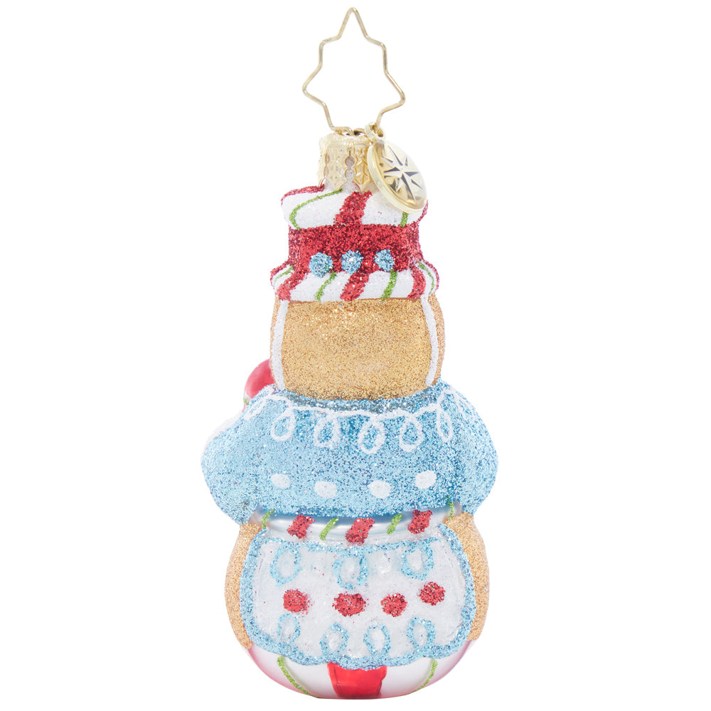 Back image - Sweetest Snowman Gem - (Gingerbread ornament)