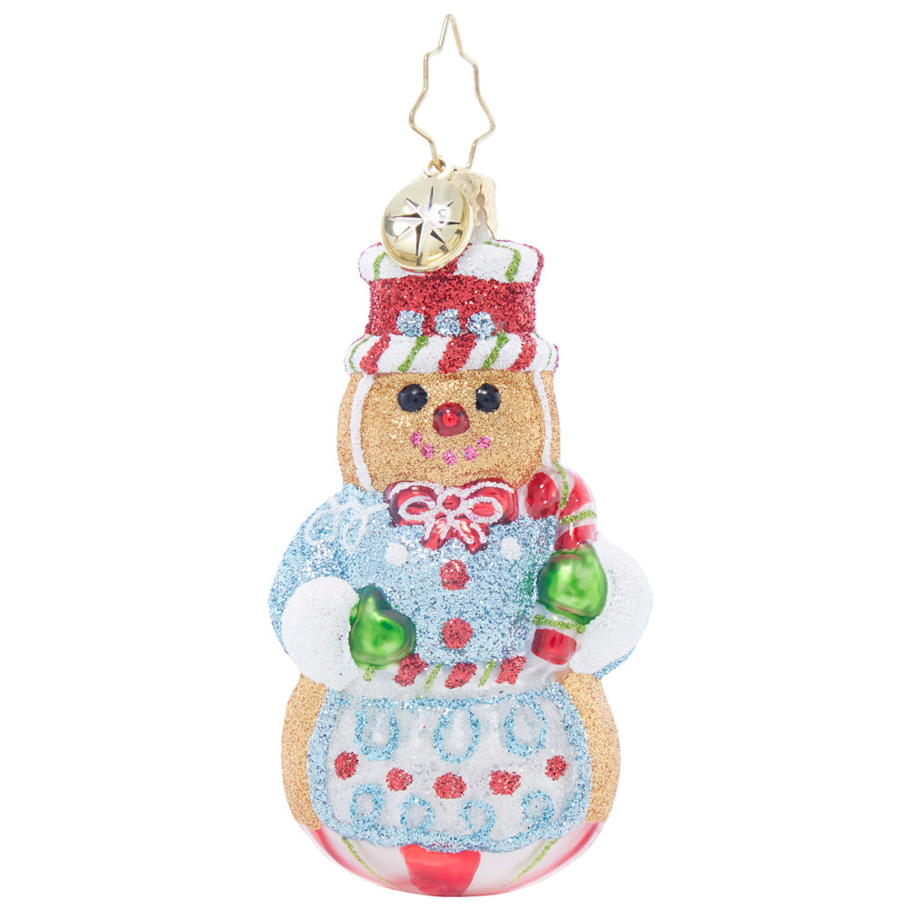 Front image - Sweetest Snowman Gem - (Gingerbread ornament)