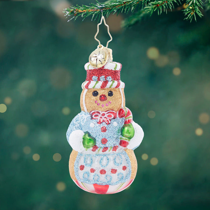 Front image - Sweetest Snowman Gem - (Gingerbread ornament)