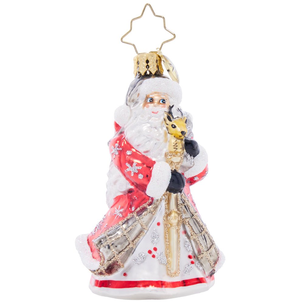 Front image - Winter Splendor Santa Gem - (Santa ornament)