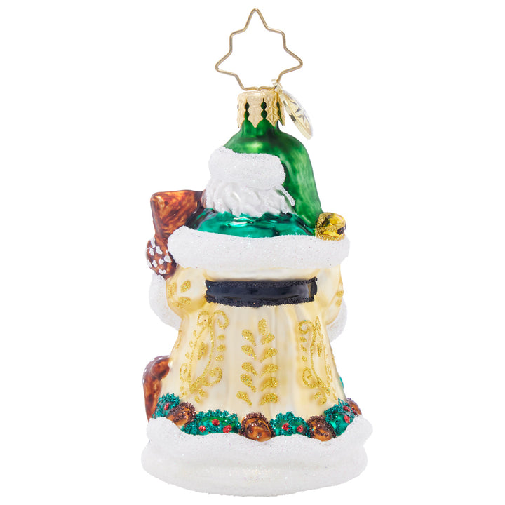 Back image - Woodland Friends Santa Gem - (Santa ornament)