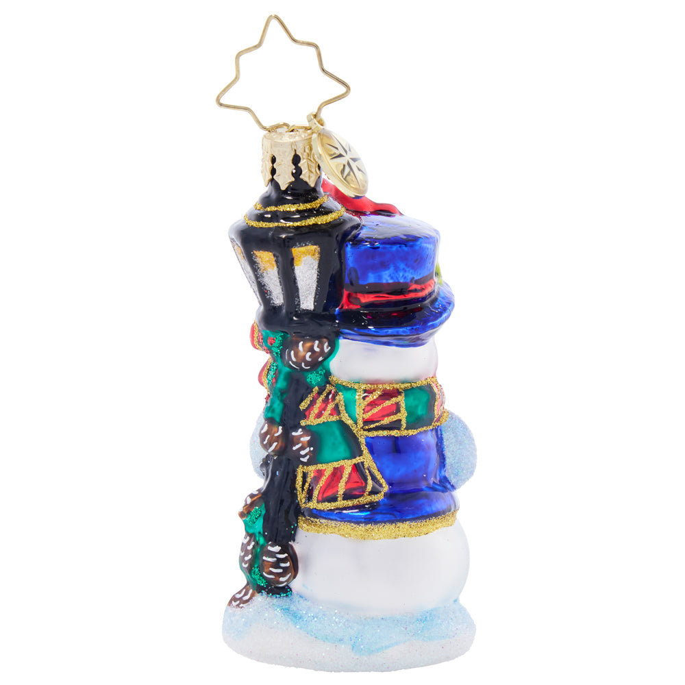 Back image - Feathered Friends Snowman Gem - (Snowman ornament)