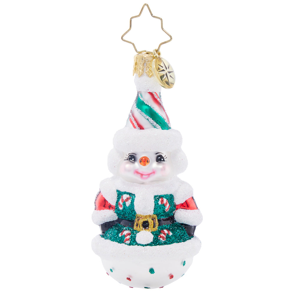 Front image - Twice As Nice Snowman Gem - (Snowman ornament)