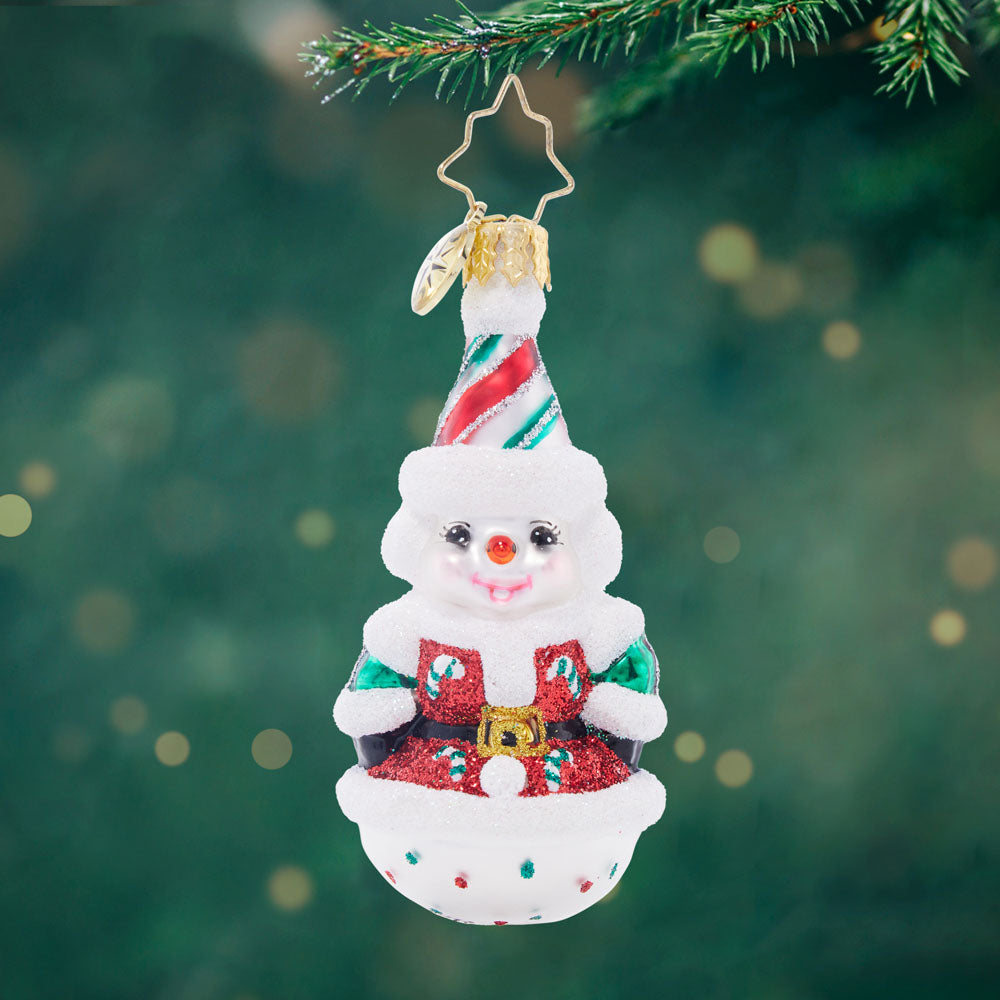 Front image - Twice As Nice Snowman Gem - (Snowman ornament)