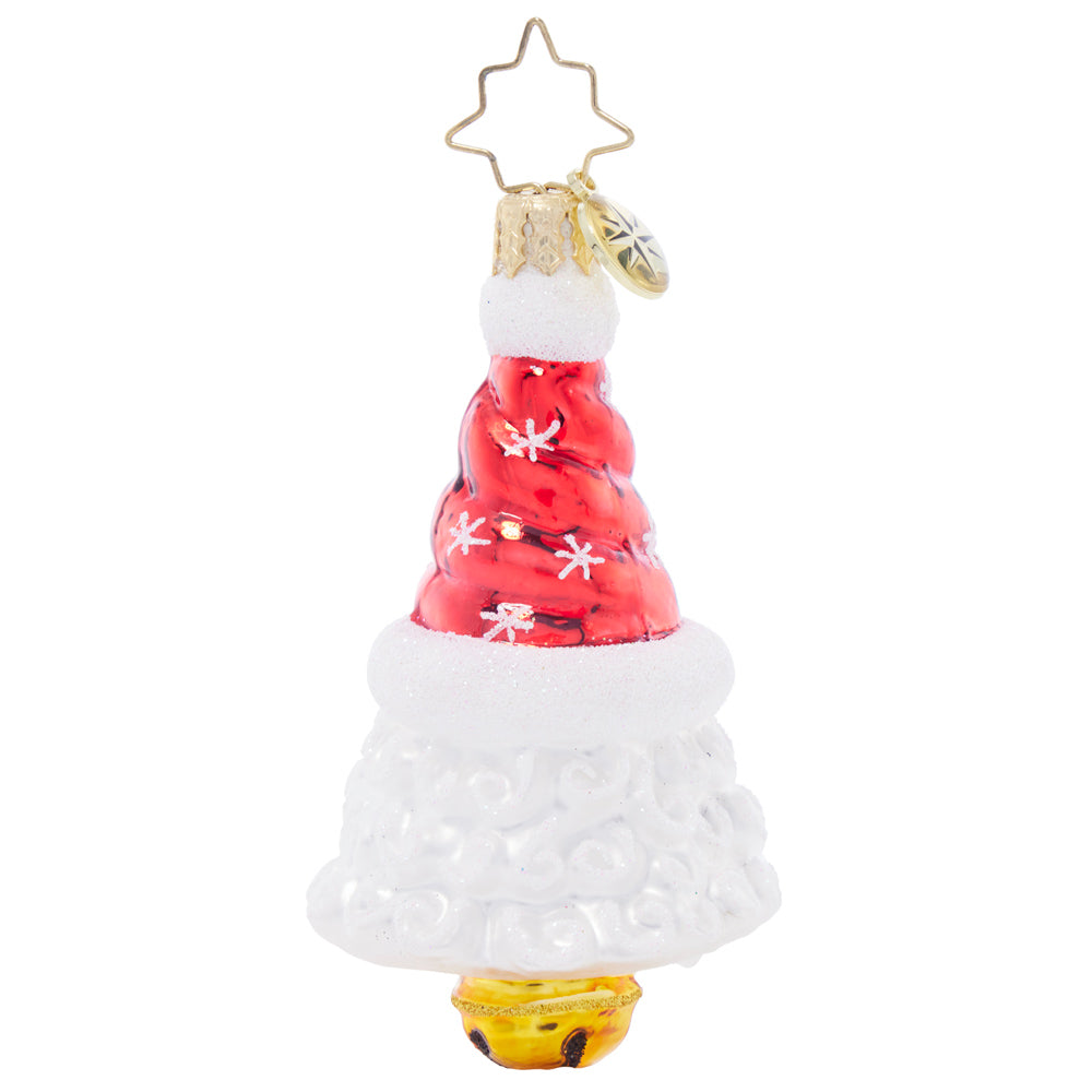 Back image - Sleigh Ball Santa Gem - (Santa ornament)