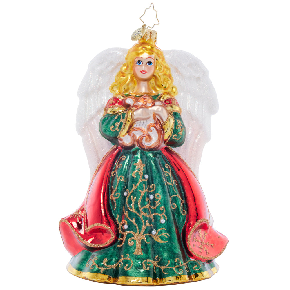 Front image - Heavenly Harpist - (Religious ornament)
