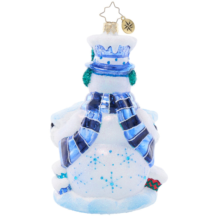 Back image - Snow Gifts Like These Gifts 2024 - (Dated snowman ornament)