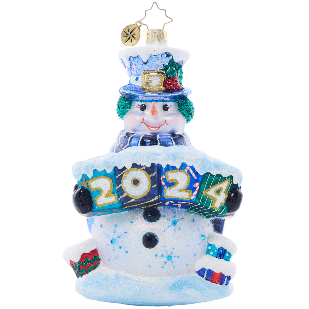 Front image - Snow Gifts Like These Gifts 2024 - (Dated snowman ornament)