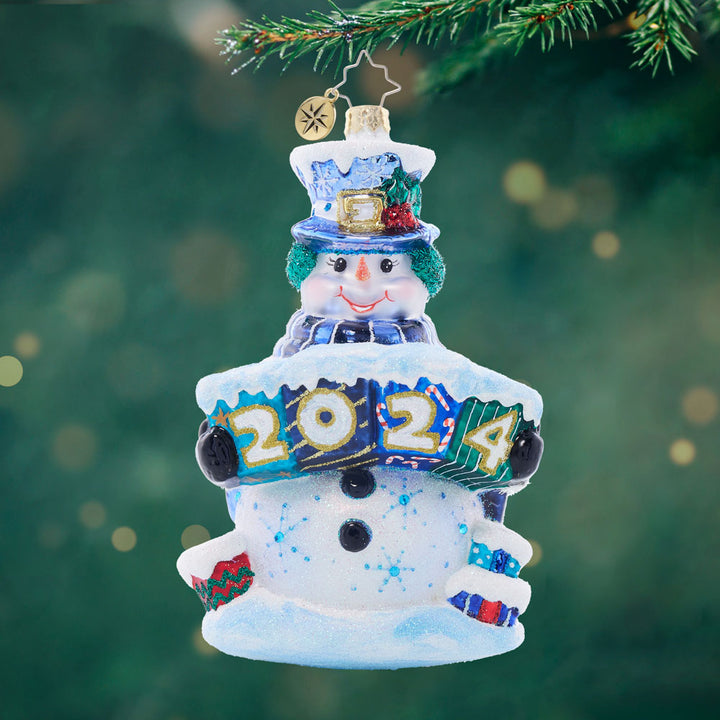 Front image - Snow Gifts Like These Gifts 2024 - (Dated snowman ornament)
