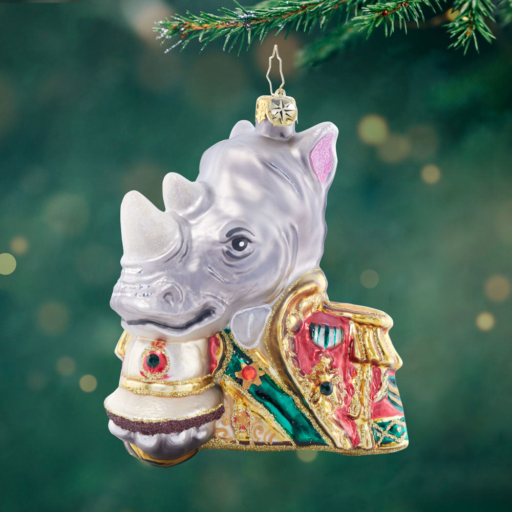 Front image - General Regal Rhino - (Rhino ornament)