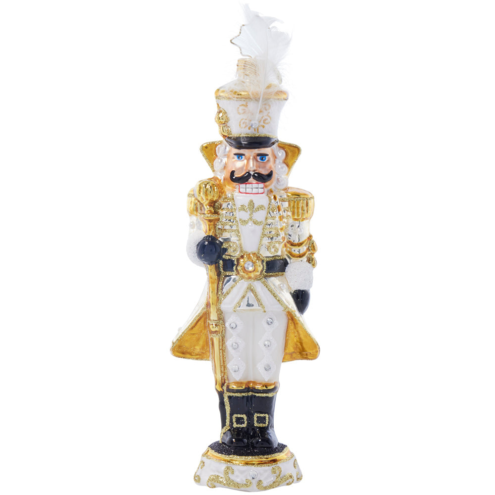 Front image - Ivory Elegance Nutcracker - (Nutcracker ornament)